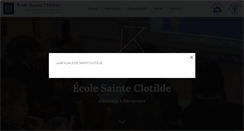 Desktop Screenshot of ecole-sainte-clotilde.org