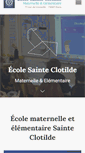 Mobile Screenshot of ecole-sainte-clotilde.org