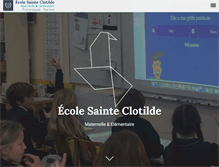 Tablet Screenshot of ecole-sainte-clotilde.org